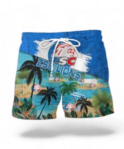 Zsc Lions Logo Combo Hawaiian Shirt And Short Trending Summer For Fans Product Photo 2