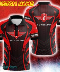 Zundapp Logo Car Truck And Motorcycle Polka Dot Leather 3D Polo Car Shirt Personalized