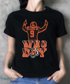 09 Joe Burrow Who Dey Cincinnati Bengals Official T-Shirt - Ladies T-Shirt