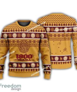 1800 Tequila Wine Logo Merry Christmas Ugly Sweater Gift For Men And Women