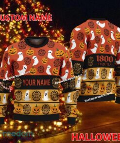 1800 Tequila Wine Personalized Halloween Ugly Christmas Sweater Gift For Men And Women