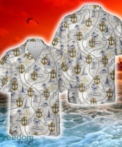 1893 Vintage Navy Chief Anchor Hawaiian Shirt