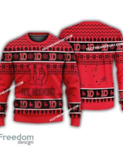 1D One Direction Band Logo Merry Christmas Ugly 3D Sweater Gift For Adult