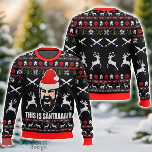 300 Sparta “This is Santaaa” Christmas Ugly Christmas Sweater 3D All Printed Sweater Christmas Gift Product Photo 1