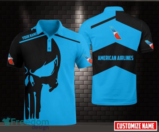 3D All Over Printed american airlines 3D Polo Shirt Golf Lover Gift Custom Name Product Photo 1