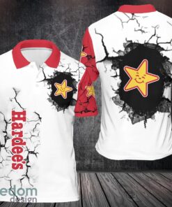 3D All Over Printed hardee’s 3D Polo Shirt Gold Shirt