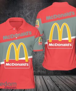 3D All Over Printed McDonald’s Limited 3D Polo Shirt Golf Polo For Fans