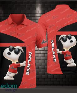 3D All Over Printed mclane 3D Polo Shirt Gold Shirt