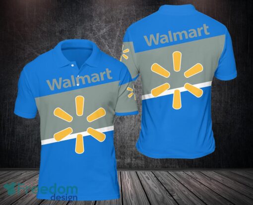 3D All Over Printed WALMART 3D Polo Shirt Golf Lover Gift Blue Product Photo 1