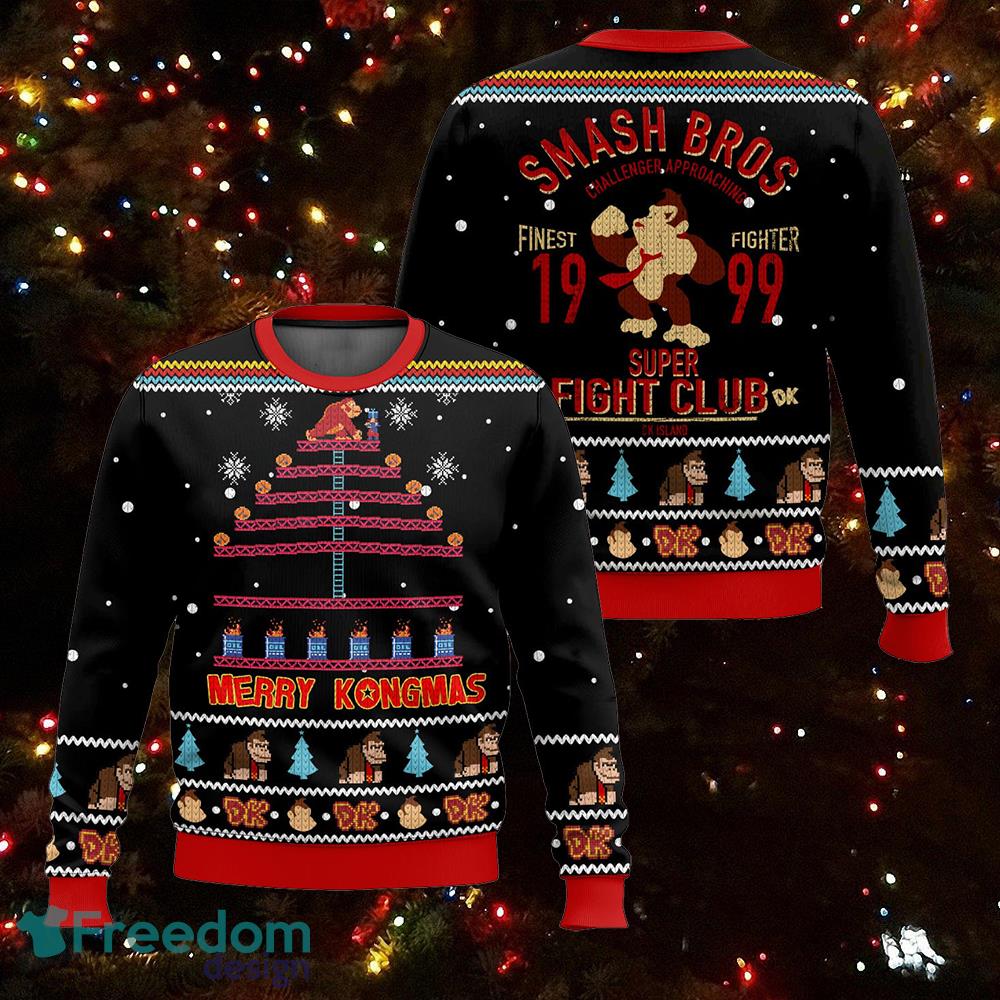 80s Arcade Game Donkey Kong Ugly Sweater Ugly Sweater Gift For Christmas image 80s Arcade Game Donkey Kong Ugly Sweater Ugly Sweater Gift For Christmas - 80s Arcade Game Donkey Kong Ugly Sweater Ugly Sweater Gift For Christmas