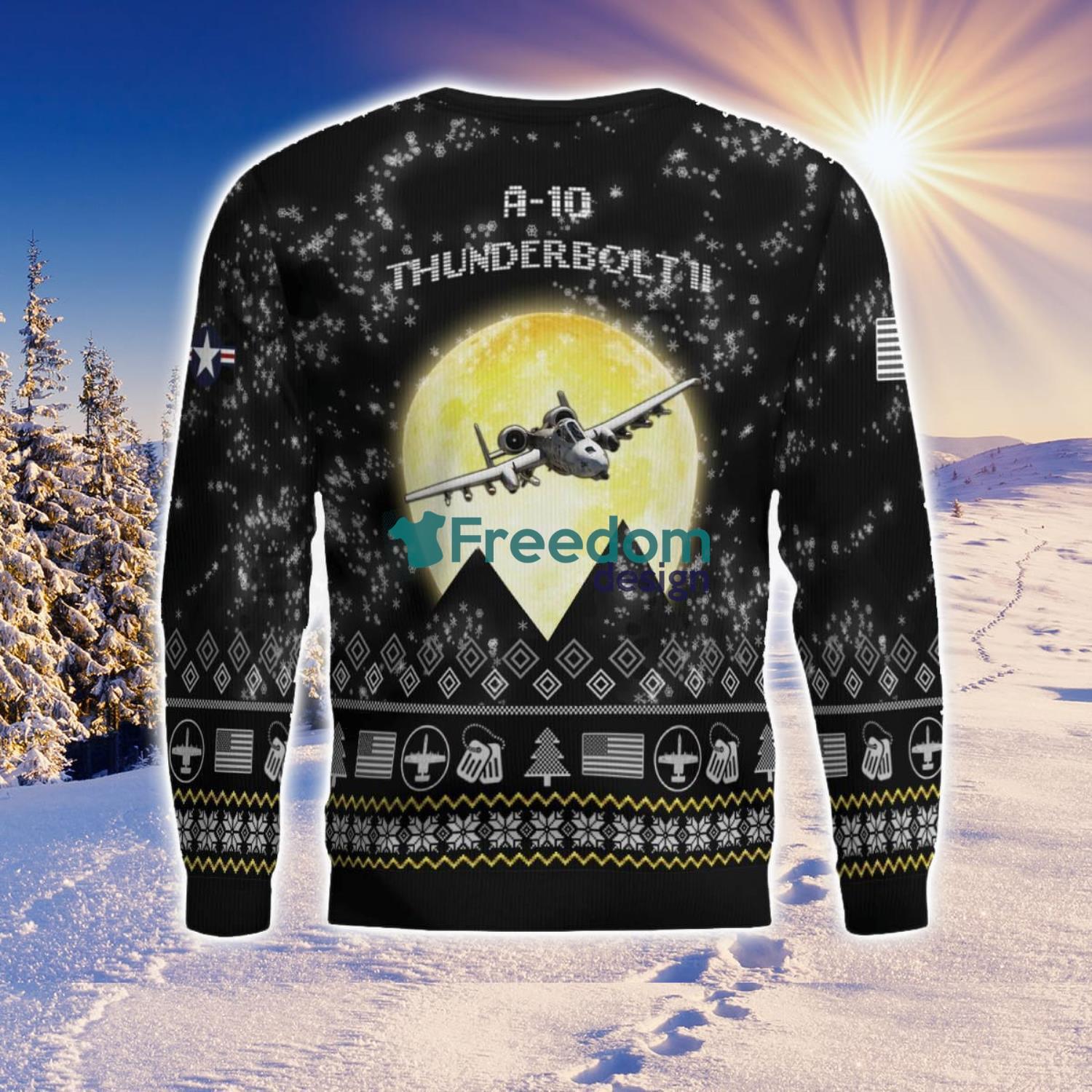 a-10-thunderbolt-ii-a10-aircraft-moonlight-black-ugly-christmas-sweater-veteran-sweater-3.jpg A-10 Thunderbolt II A10 Aircraft Moonlight Black Ugly Christmas Sweater Veteran Sweater Product Photo 4