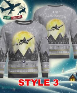 A 10 Thunderbolt II A10 Aircraft Moonlight Multi Color Ugly Christmas Sweater Gift Holidays image A-10 Thunderbolt II A10 Aircraft Moonlight Multi Color Ugly Christmas Sweater Gift Holidays - A-10 Thunderbolt II A10 Aircraft Moonlight Ugly Christmas Sweater_21