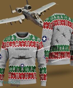 A-10 Thunderbolt II A10 Aircraft US Air Force Ugly Christmas Sweater Gift For Men And Women