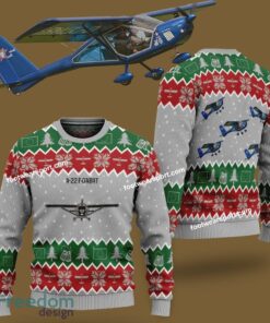 A-22 Foxbat A22 Aircraft Knitted Christmas 3D Sweater Gift Holidays