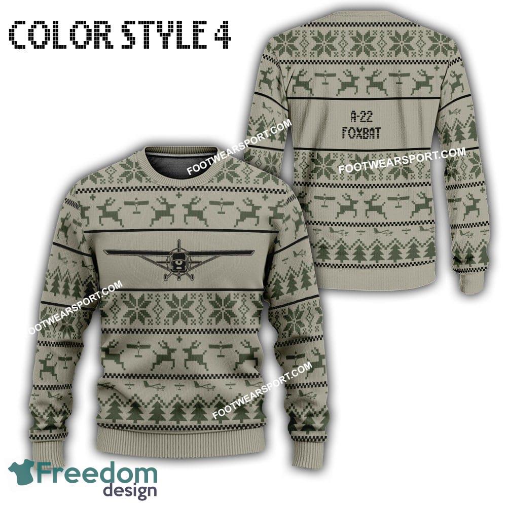 a-22-foxbat-a22-aircraft-ugly-christmas-sweater-gift-for-vetetan-3.jpg A-22 Foxbat A22 Aircraft Ugly Christmas Sweater Gift For Vetetan - A-22 Foxbat A22 Aircraft Best Front Ugly Christmas Sweater Photo 4