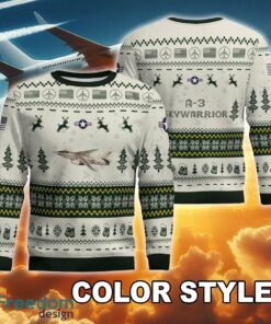 A-3 Skywarrior A3 New Pattern Aircraft Christmas Knitted Sweater For Veteran