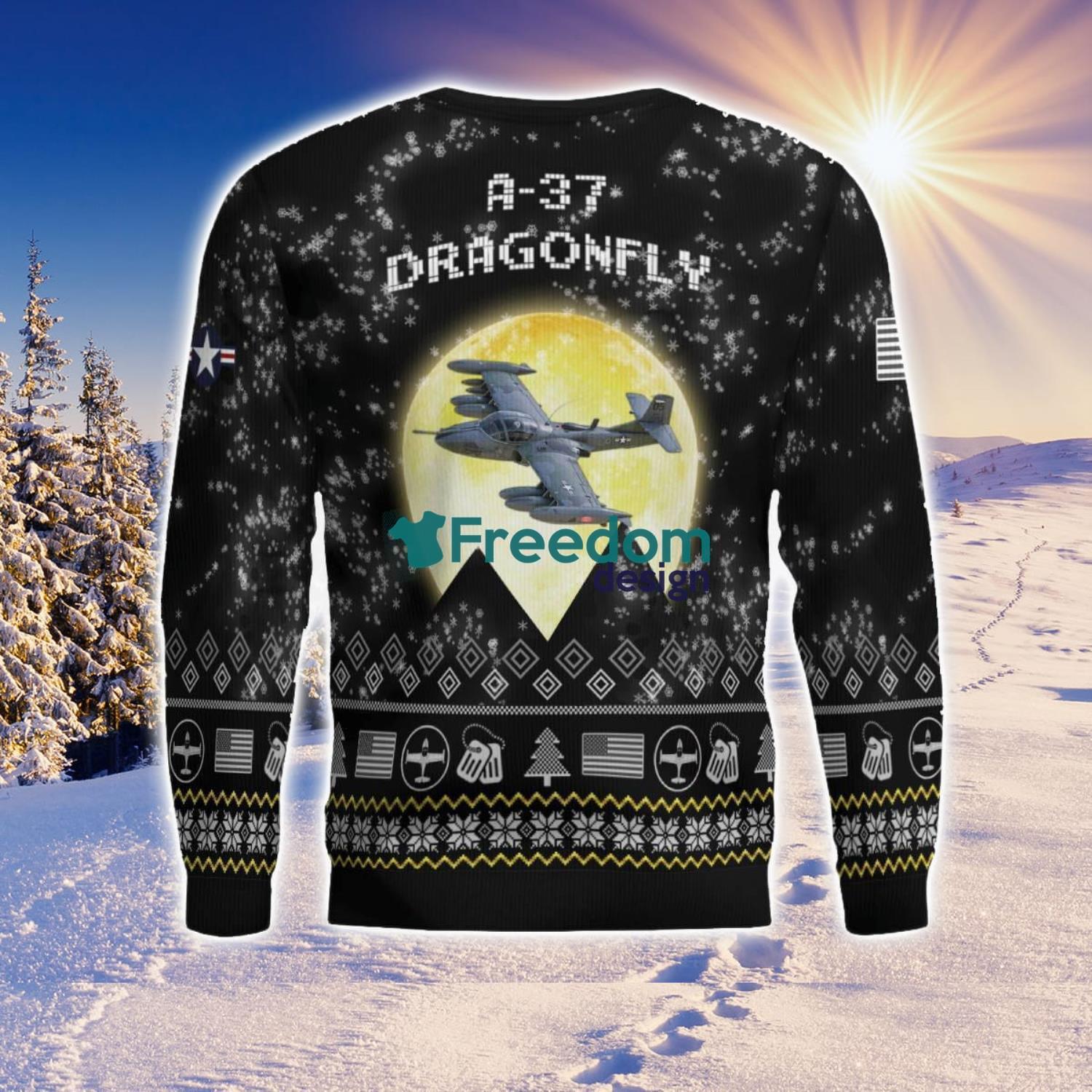 a-37-dragonfly-a37-aircraft-moonlight-black-ugly-christmas-sweater-veteran-sweater-3.jpg A-37 Dragonfly A37 Aircraft Moonlight Black Ugly Christmas Sweater Veteran Sweater Product Photo 4