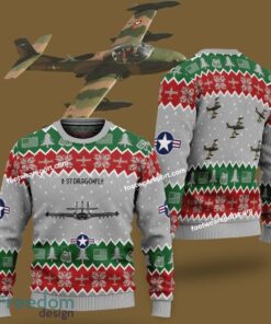 A-37 Dragonfly A37 Aircraft US Air Force Ugly Christmas Sweater AOP Gift For Vetetan