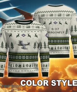 A-37 Dragonfly A37 New Pattern Aircraft Xmas Ugly Sweater Gift For Adult A-37 Dragonfly A37 New Pattern Aircraft Xmas Ugly Sweater Gift For Adult