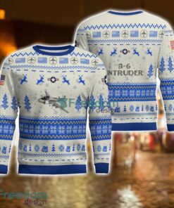 A-6 Intruder A6 All Printed AOP Aircraft Ugly Christmas Sweater For Men And Women