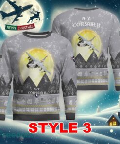 A 7 Corsair II A7 Aircraft Moonlight Multi Color Knitted Christmas Sweater Gift For Men And Women image A-7 Corsair II A7 Aircraft Moonlight Multi Color Knitted Christmas Sweater Gift For Men And Women - A-7 Corsair II A7 Aircraft Moonlight Ugly Christmas Sweater_21