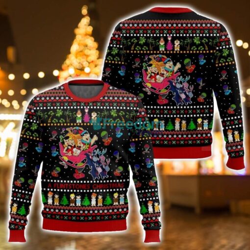 A Flintstones Christmas The Flintstones Ugly Christmas Sweater For Men And Women Christmas Holiday Gift Product Photo 1