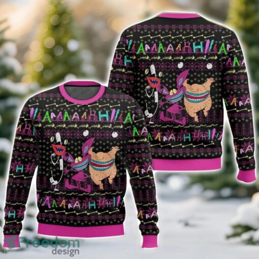 Aaahh!!! Real Monsters Ugly Christmas Sweater 3D All Printed Sweater Christmas Gift Product Photo 1