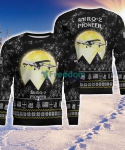AAI RQ-2 Pioneer RQ2 Aircraft Moonlight Black Ugly Christmas Sweater Veteran Sweater Product Photo 2