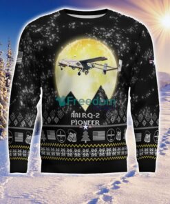 AAI RQ 2 Pioneer RQ2 Aircraft Moonlight Black Ugly Christmas Sweater Veteran Sweater image AAI RQ-2 Pioneer RQ2 Aircraft Moonlight Black Ugly Christmas Sweater Veteran Sweater Product Photo 3