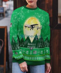 AAI RQ 2 Pioneer RQ2 Aircraft Moonlight Green Color 3D Ugly Christmas Sweater image AAI RQ-2 Pioneer RQ2 Aircraft Moonlight Green Color 3D Ugly Christmas Sweater Product Photo 5