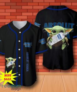 Absolut Vodka Baby Yoda Baseball Jersey for All Genders