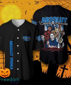 Absolut Vodka Halloween Horror Characters Baseball Jersey For Men And Women