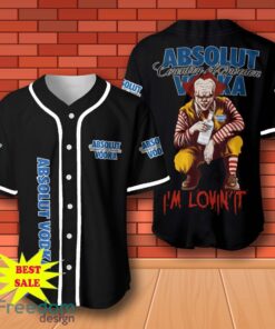 Absolut Vodka Pennywise Halloween Baseball Jersey for All Genders