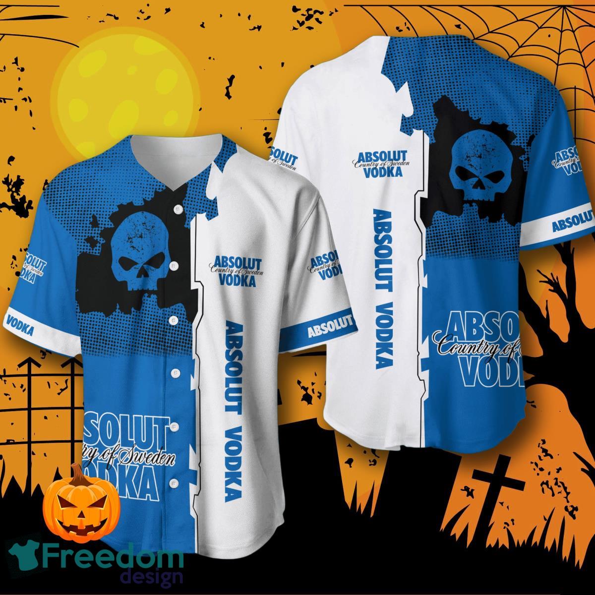 Absolut Vodka Skull Baseball Jersey For Men And Women image Absolut Vodka Skull Baseball Jersey For Men And Women Product Photo 1