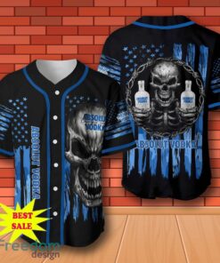 Absolut Vodka Skull USA Flag Baseball Jersey for All Genders