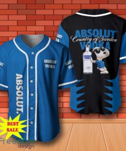 Absolut Vodka Snoopy Baseball Jersey for All Genders