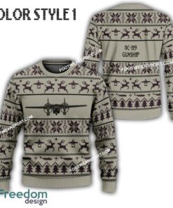 AC-119 Gunship AC119 Aircraft US Air Force Ugly Christmas Sweater Gift For Men And Women AC-119 Gunship AC119 Aircraft US Air Force Ugly Christmas Sweater Gift For Men And Women