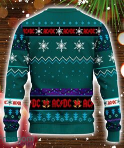 Acdc Ugly Christmas Sweater Blue Green Amazing Gift Christmas Gift For Men And Women Product Photo 2