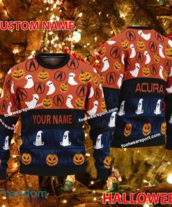 Acura Car Racing Personalized Halloween Knitted Christmas Sweater For Fans