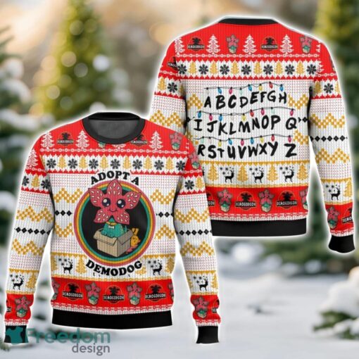 Adopt a Demodog Ugly Christmas Sweater 3D All Printed Sweater Christmas Gift Product Photo 1