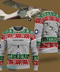 Aeronca Champion Aircraft US Air Force Knitted Christmas Sweater Gift Holidays