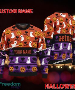 Aetna Personalized Halloween Ugly Xmas Sweater AOP Gift For Men And Women