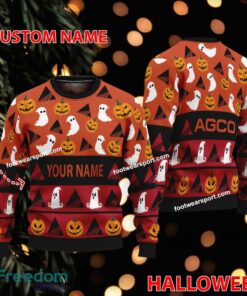 AGCO Tractor Personalized Logo Pattern Ugly Christmas Sweater Gift Holidays
