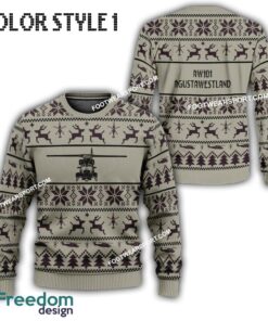 AgustaWestland AW101 Aircraft Ugly Christmas Sweater Gift For Adult AgustaWestland AW101 Aircraft Ugly Christmas Sweater Gift For Adult