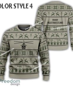 AgustaWestland AW109 Aircraft Ugly Christmas Sweater Gift For Men And Women image AgustaWestland AW109 Aircraft Ugly Christmas Sweater Gift For Men And Women - AgustaWestland AW109 Aircraft Best Front Ugly Christmas Sweater Photo 4
