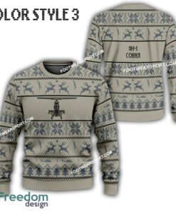 AH 1 Cobra AH1 Aircraft US Army Ugly Christmas Sweater AOP Gift For Vetetan image AH-1 Cobra AH1 Aircraft US Army Ugly Christmas Sweater AOP Gift For Vetetan - AH-1 Cobra AH1 Aircraft Best Front Ugly Christmas Sweater Photo 3