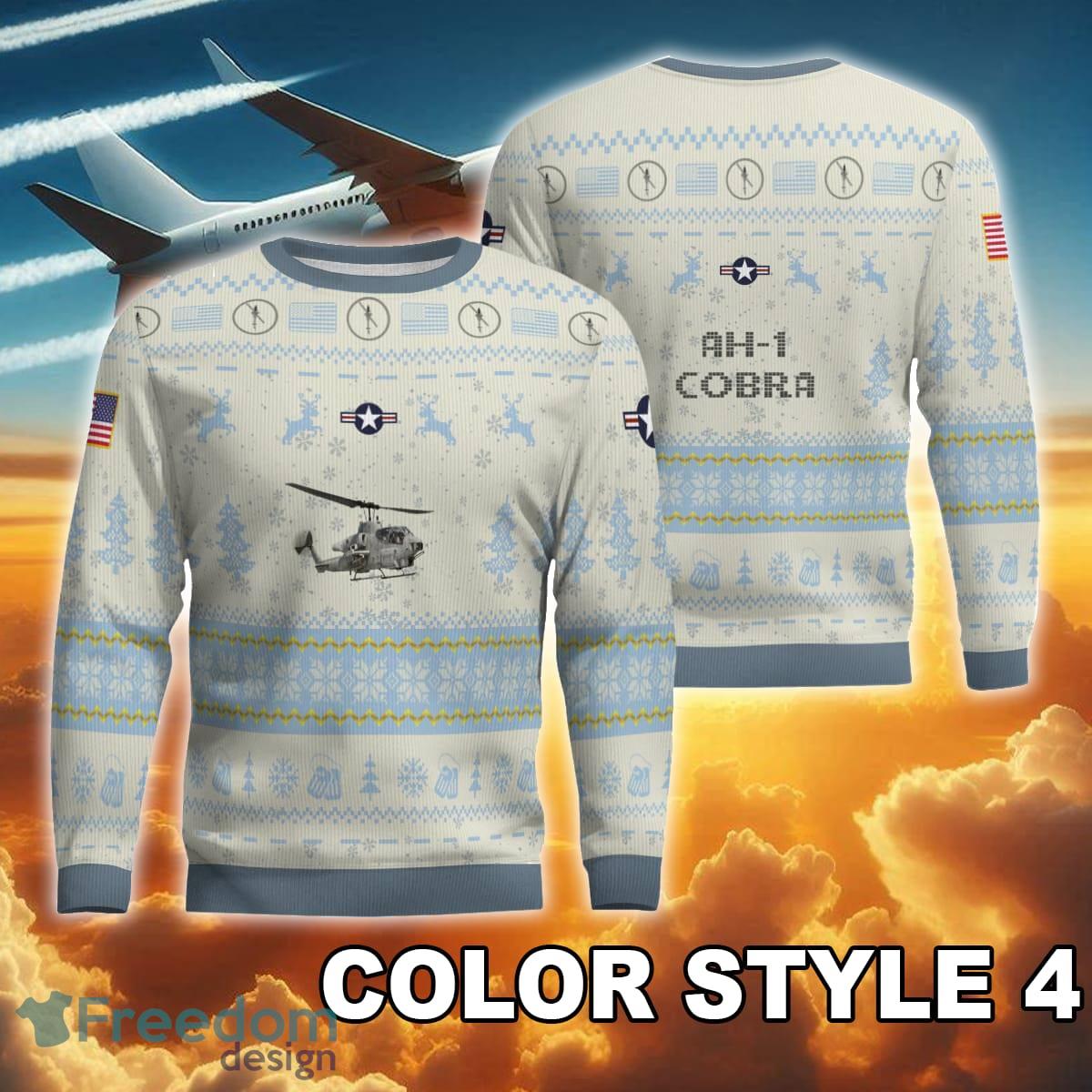AH 1 Cobra AH1 New Pattern Aircraft Christmas Knitted Sweater For Veteran image AH-1 Cobra AH1 New Pattern Aircraft Christmas Knitted Sweater For Veteran - AH-1 Cobra AH1 Ugly Christmas Sweater AOP Photo 4