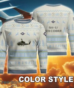AH 1J SeaCobra AH1J New Pattern Aircraft Christmas Ugly Sweater Gift For Adult image AH-1J SeaCobra AH1J New Pattern Aircraft Christmas Ugly Sweater Gift For Adult - AH-1J SeaCobra AH1J Ugly Christmas Sweater AOP Photo 4