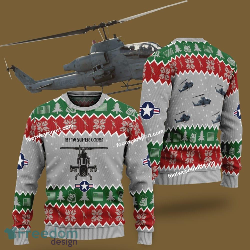 AH 1W Super Cobra AH1W Aircraft US Marine Corps Knitted Xmas Sweater AOP Gift For Vetetan image AH-1W Super Cobra AH1W Aircraft US Marine Corps Knitted Xmas Sweater AOP Gift For Vetetan - AH-1W Super Cobra AH1W Aircraft US Marine Corps Knitted Xmas Sweater AOP Gift For Vetetan