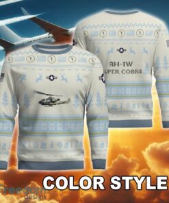 AH 1W Super Cobra AH1W New Pattern Aircraft Xmas Ugly Sweater For Veteran image AH-1W Super Cobra AH1W New Pattern Aircraft Xmas Ugly Sweater For Veteran - AH-1W Super Cobra AH1W Ugly Christmas Sweater AOP Photo 4